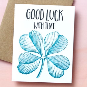 8821 : Congratulations, Congrats, good luck, best wishes, four leaf clover, good fortune, best of luck, lucky image 2