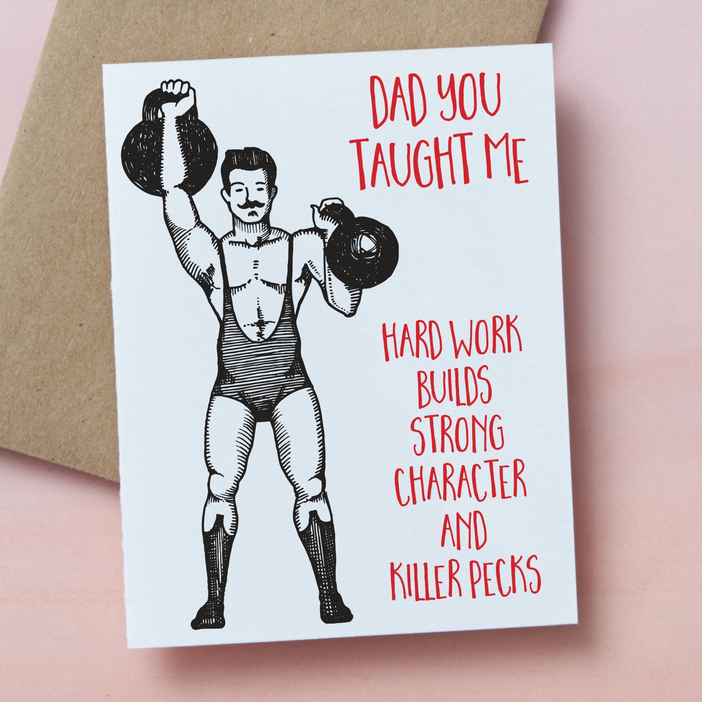 23821 : Father's Day, Dad's Day, for Dad, Worth Ethic, Bodybuilder, Dad