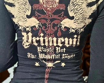 Bandage Hoodie | Skull Print Zip-Up Jacket, Streetwear Gothic Goth Emo Alt Edgy