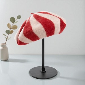 Striped Beret - Etsy Canada display picture 3