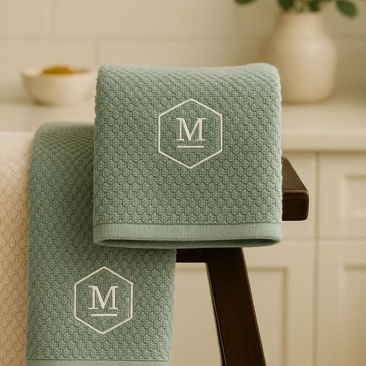 30*50 Cm Personalized Kitchen Towel, Waffle Dish Towel, Custom Name Towel, Embroidered Towel, Housewarming Gift, Organic Cotton Towel - Etsy Canada