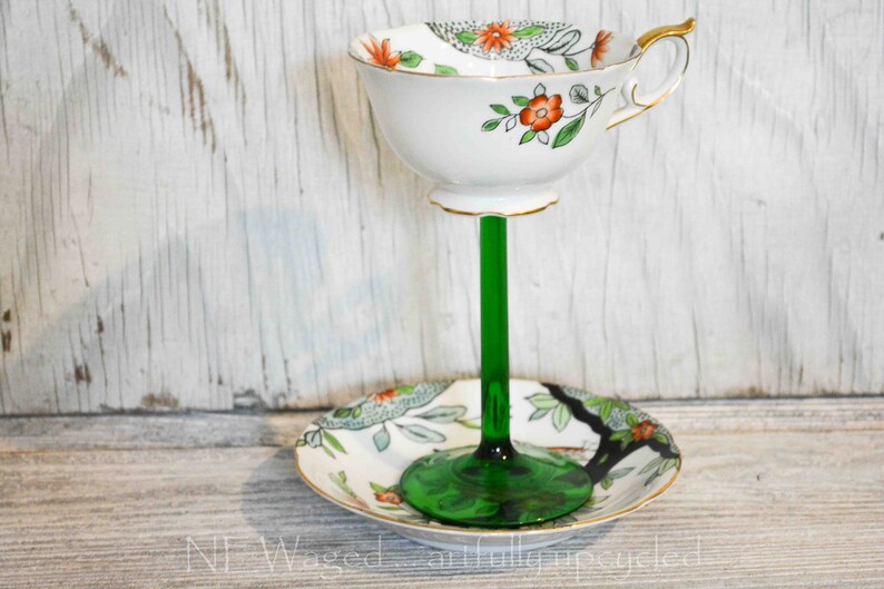 Tea Cup Wine Glass, Teacup Wine Glass, Bridal Shower Gift, Cocktail Tea Cup, Unique Wine Gift