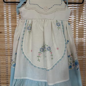 Vintage Linen Dress Size 14 - 22 Months - Etsy