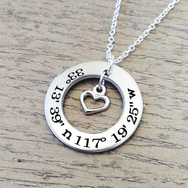 Gps Necklace Etsy