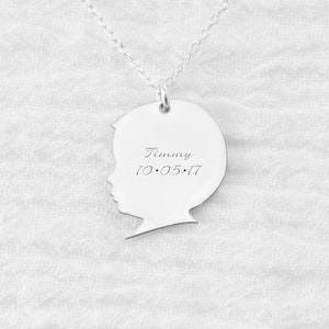 Silhouette necklace hotsell for mom