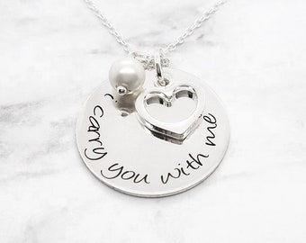 Miscarry Necklace • Miscarriage Necklace • I Carry You With Me Necklace • Memory Necklace