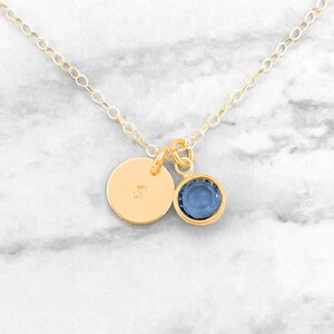 Personalized Initial Necklace • Birthstone Necklace • Personalized Necklace • Necklace For Mom
