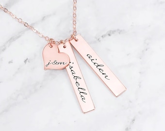 Personalized Necklace • Name Necklace • Mom Necklace • Kid Name Necklace • Family Jewelry