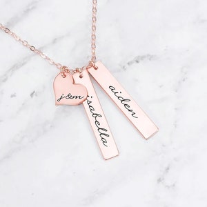 Personalized Necklace • Name Necklace • Mom Necklace • Kid Name Necklace • Family Jewelry