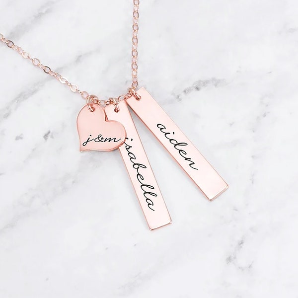 Personalized Necklace • Name Necklace • Mom Necklace • Kid Name Necklace • Family Jewelry