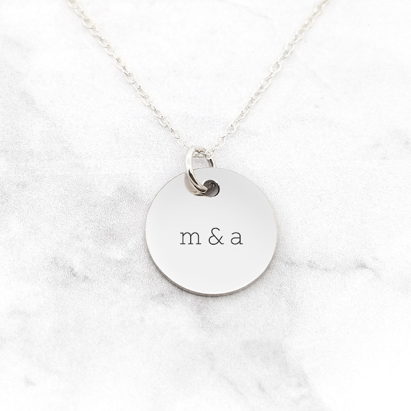 Personalized Initial Necklace • Personalized Jewelry • Personalized Necklace • Couple's Initials Necklace • Couples Necklace