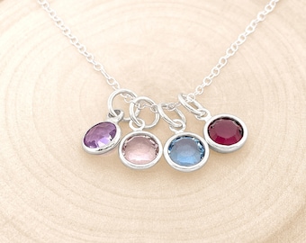 Grandma Necklace • Birthstone Necklace • Necklace For Grandma • Mom Necklace • Grandmother Birthday Necklace • Gift For Grandma