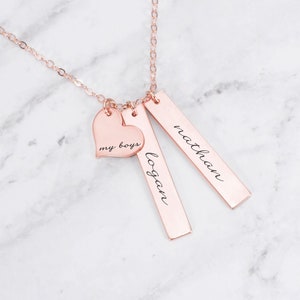 Personalized Necklace • My Boys Necklace • Mom Necklace • Kid Name Necklace • Family Jewelry