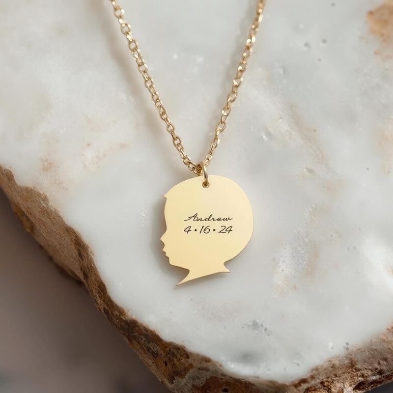 Mom Necklaces Boy and Girl - Etsy