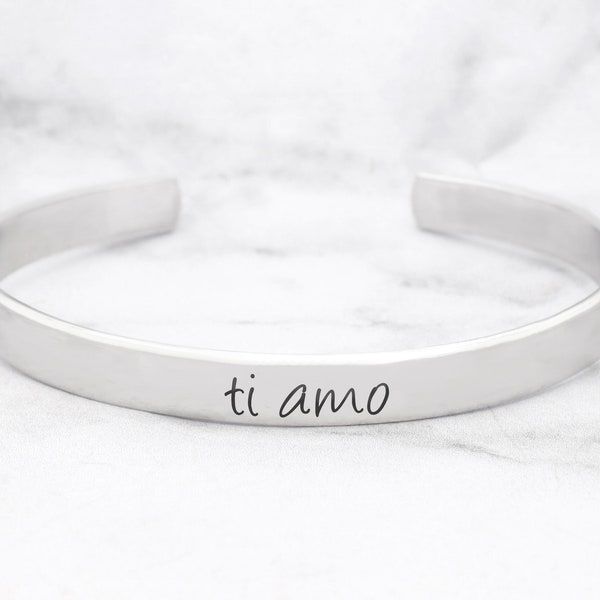 Ti Amo Bracelet, Ti Amo Cuff, Beautiful Ti Amo Jewelry