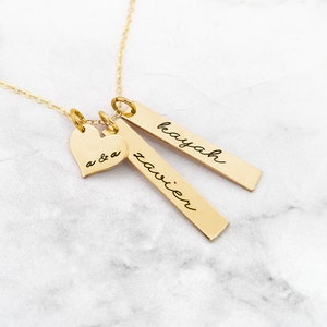 Grandma Necklace, Nana Necklace, New Grandma Necklace, Necklace For Grandma, Gift For Grandma, Gold Bar Necklace image 8