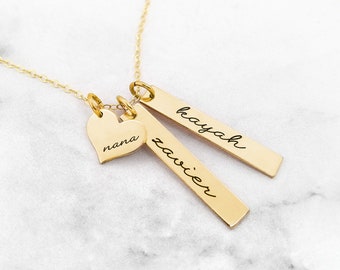 Grandmother Necklace • Nana Necklace • Grandma Necklace • Nana Necklace With Children's Or Grandchildren's Names