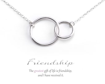 Freundschaftskette: Ineinander greifender Kreis BFF Geschenk