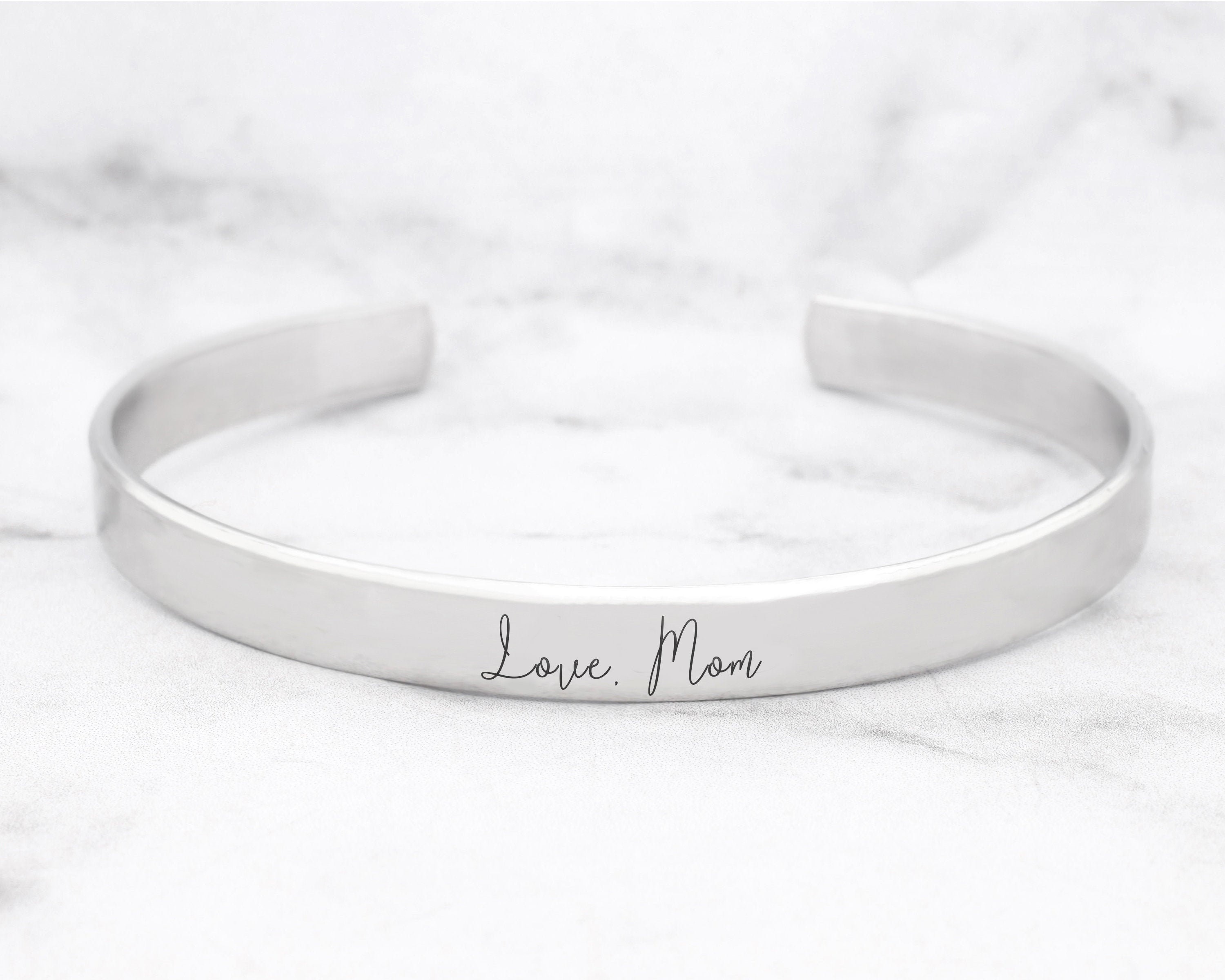 Handwriting Bracelet Handwriting Cuff Custom Handwriting Bracelet