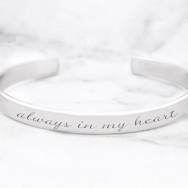 Always In My Heart Cuff, Always In My Heart Bracelet