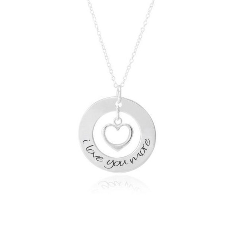 Valentines Day Necklace I Love You More Necklace Love Necklace Valentine's Day I Love You Necklace Gift For Girlfriend image 6