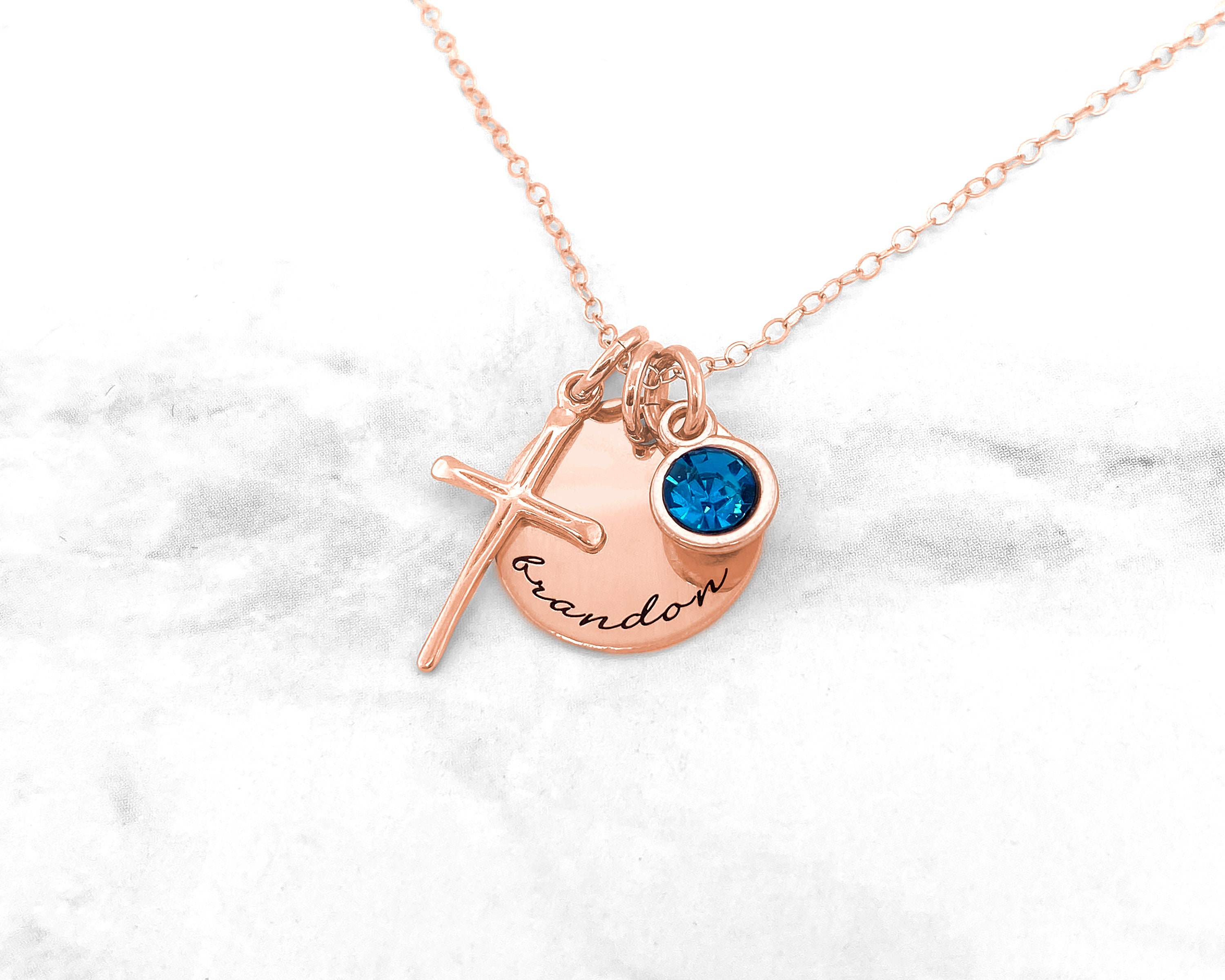 Cross .925 Sterling Silver Pendant Graduation Charm Christian Confirmation Gift