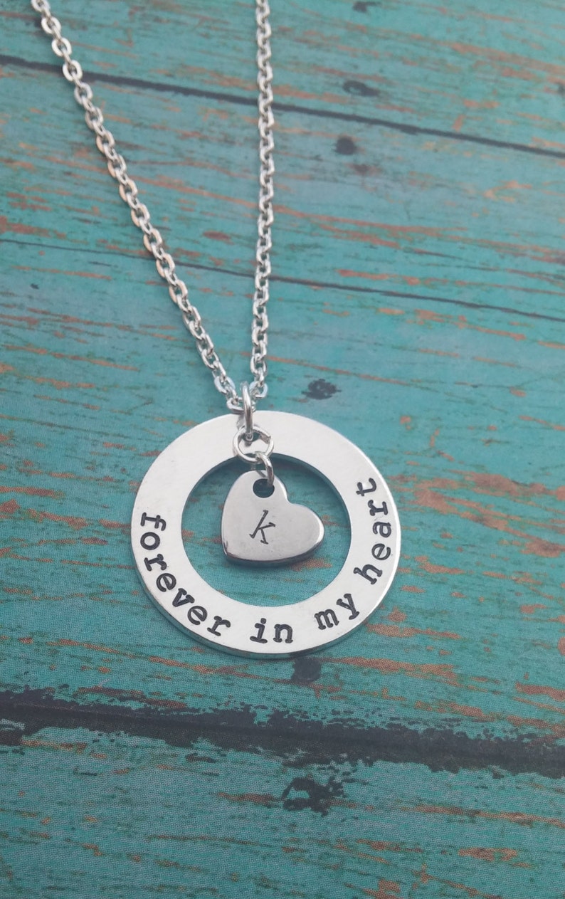 Forever In My Heart Necklace Memory Necklace Loss of A Loved Etsy