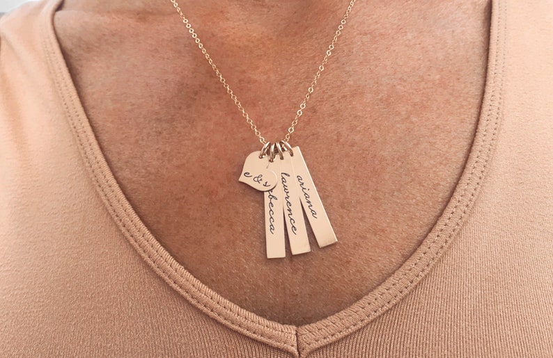 Grandma Necklace, Nana Necklace, New Grandma Necklace, Necklace For Grandma, Gift For Grandma, Gold Bar Necklace image 5