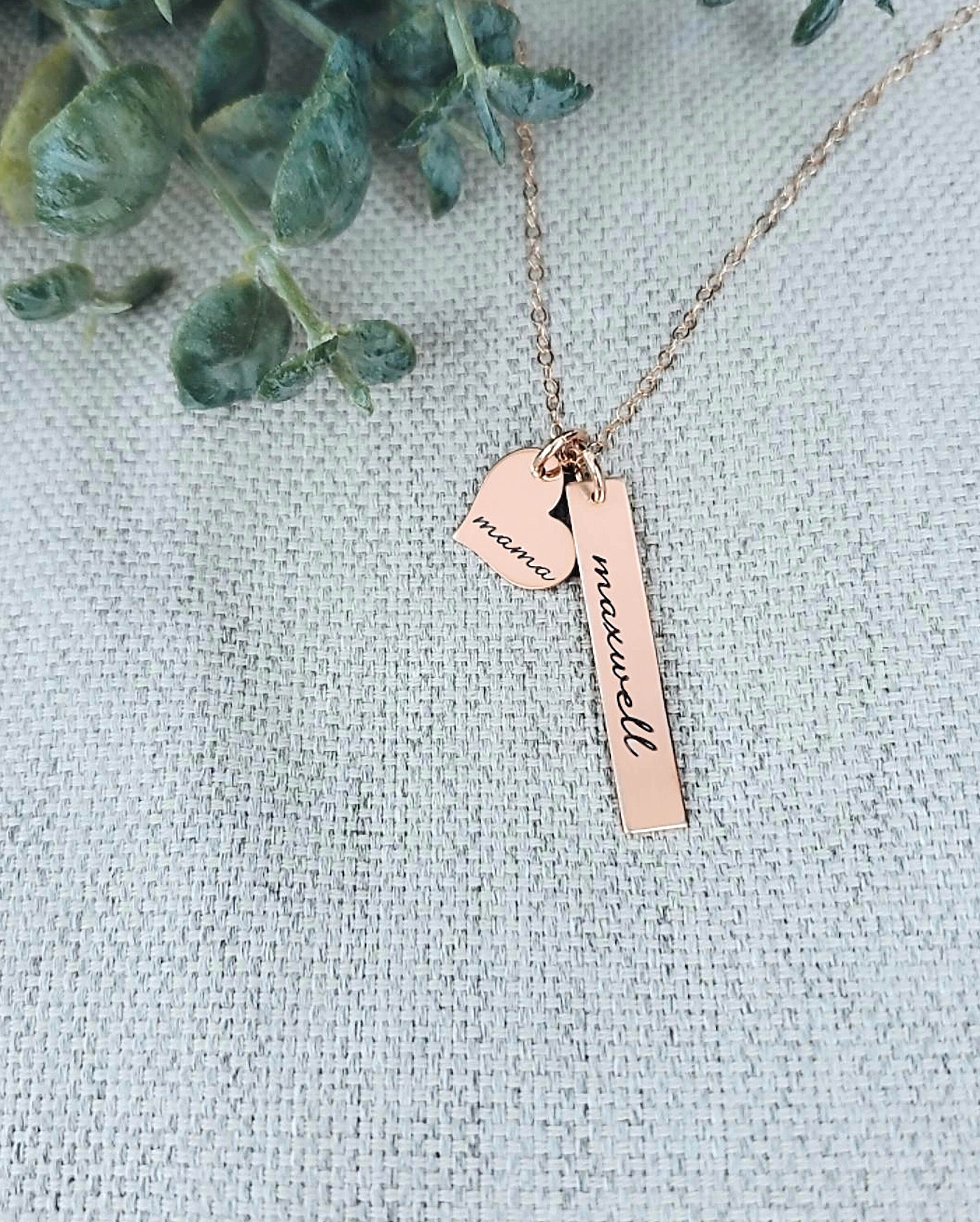 Custom Necklace • Names on Necklace • Family Jewelry • Kid Name ...