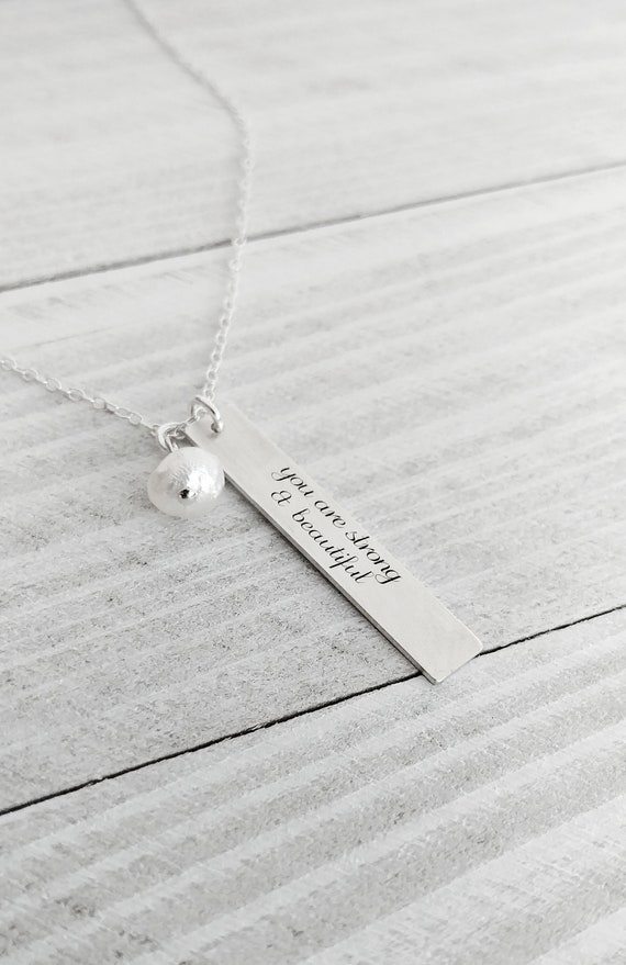 Inspirational Breast Cancer Survivor Necklace Gifts For Women, Strong Women  Encourage Bangle Gifts - Sayings into Things