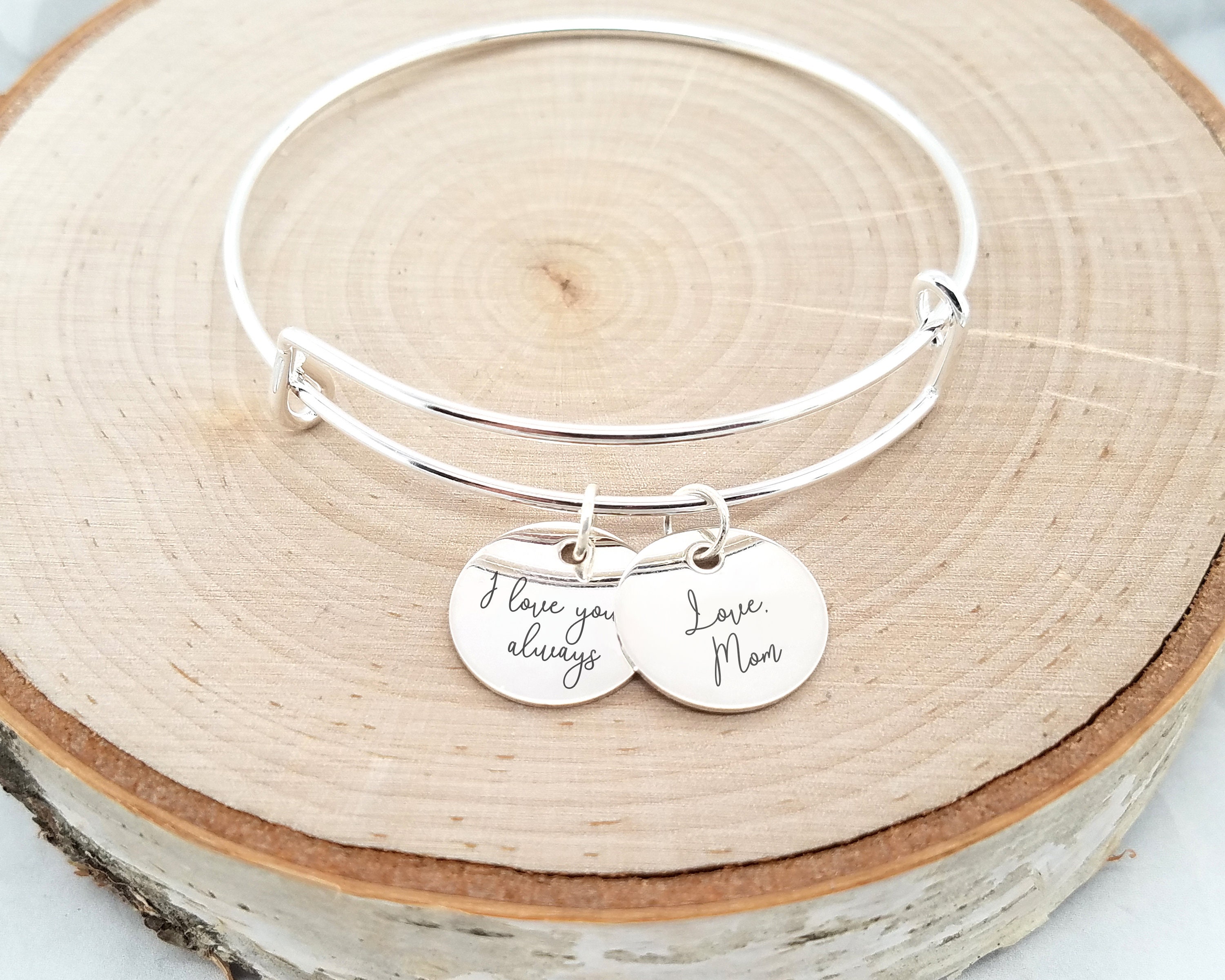 Handwriting Bangle, Personalized Bangle Bracelet, Handwriting Bracelet ...