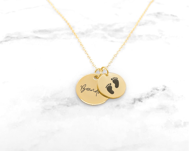 Baby Initial Necklace For Mom Baby Name Necklace For Moms