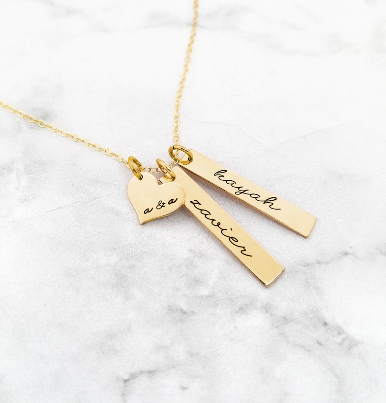 Grandma Necklace, Nana Necklace, New Grandma Necklace, Necklace For Grandma, Gift For Grandma, Gold Bar Necklace image 8