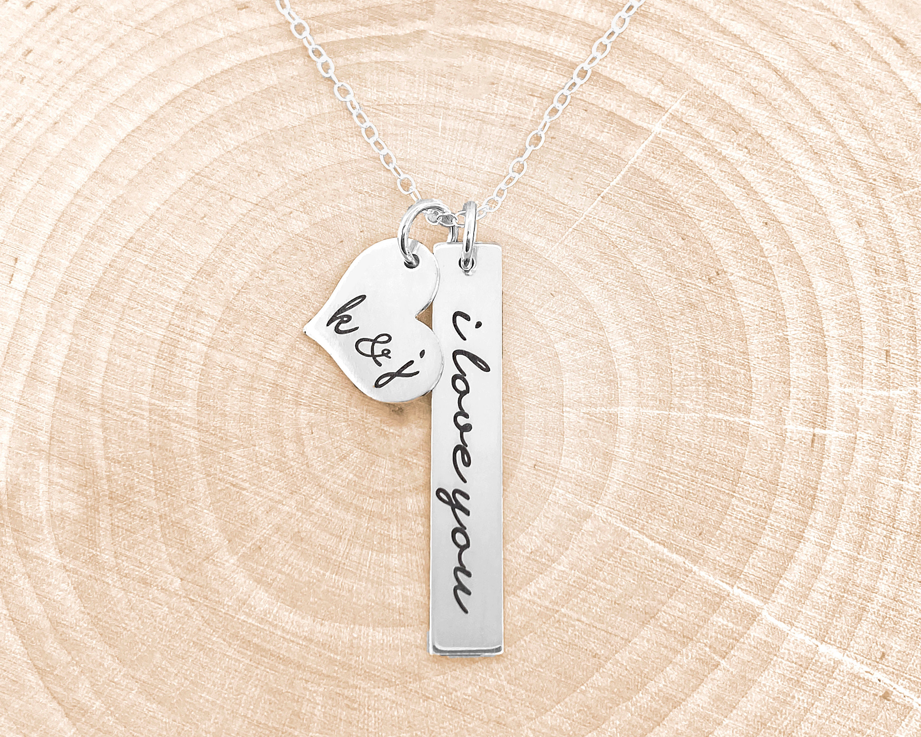 Glam shell i love you necklace shop