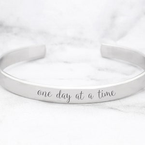 One Day At A Time Cuff, One Day At A Time Bracelet