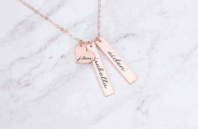 Personalized Necklace • Name Necklace • Mom Necklace • Kid Name Necklace • Family Jewelry 