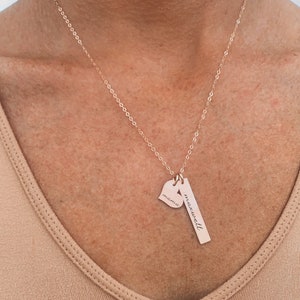 Grandma Necklace, Nana Necklace, New Grandma Necklace, Necklace For Grandma, Gift For Grandma, Gold Bar Necklace image 7