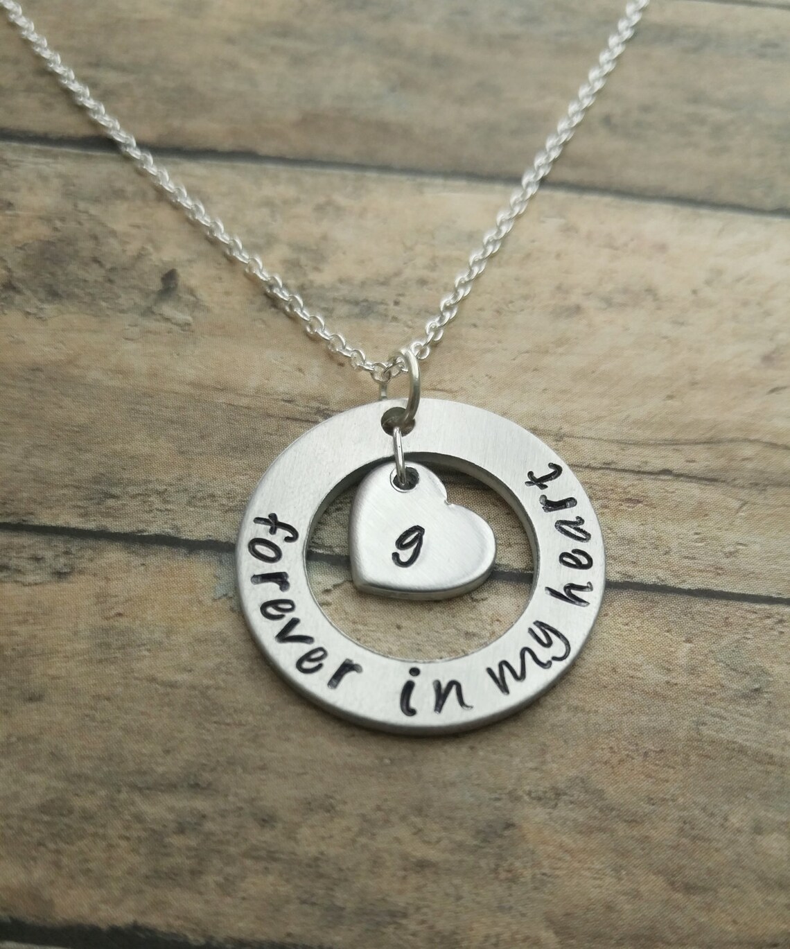 Forever in My Heart Necklace Memory Necklace Loss of A Loved - Etsy