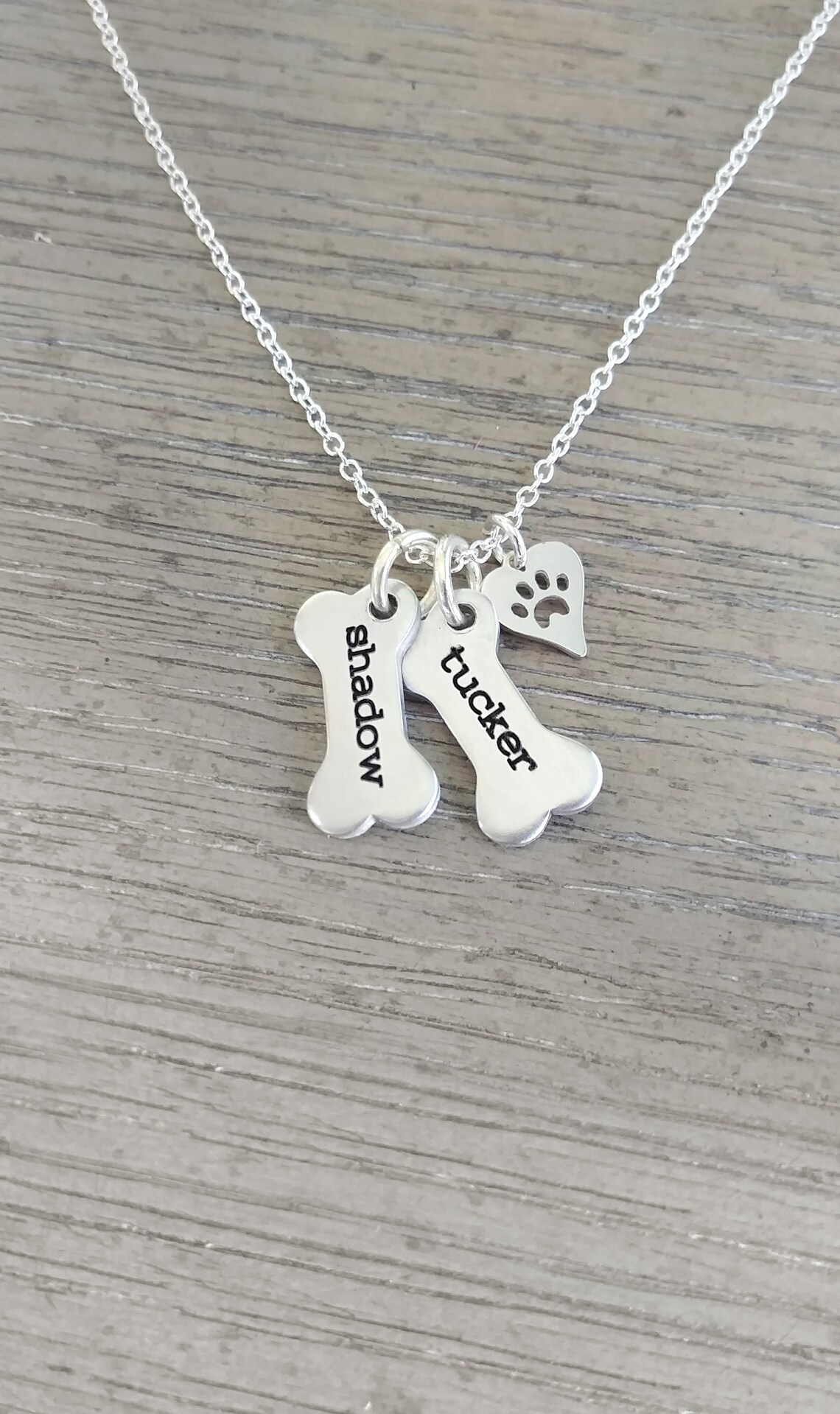 Personalized Pet Jewelry // Dog Paw Necklace // Dog Jewelry // Etsy