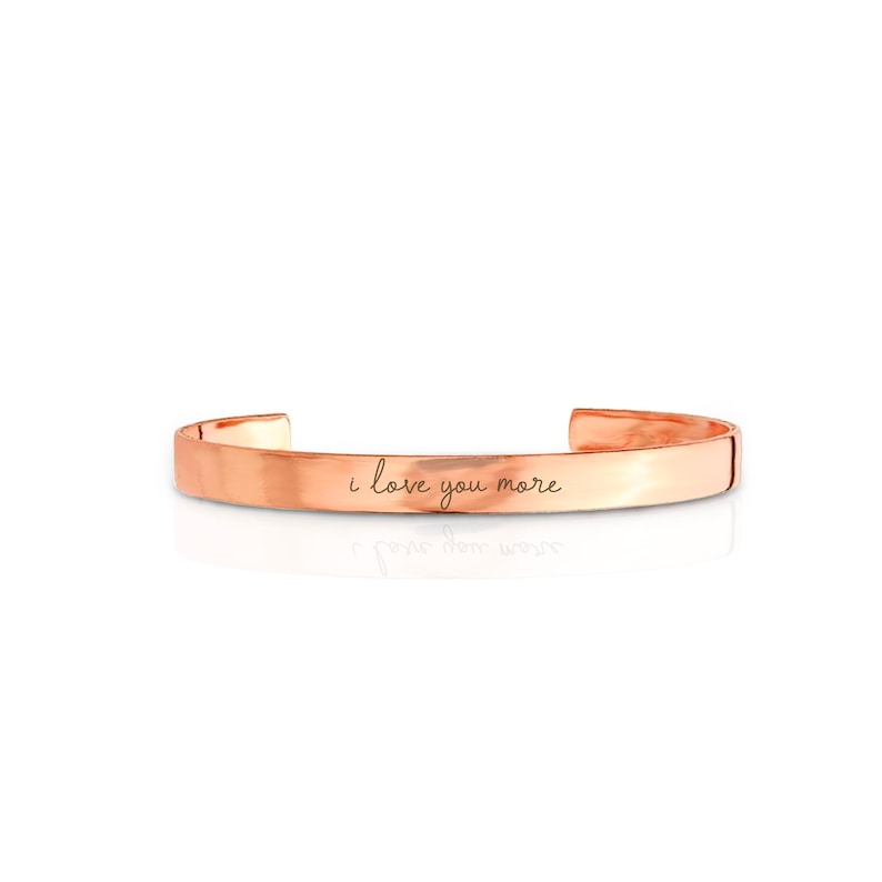 Handwriting Bracelet Copper Anniversary Gift Seventh Etsy