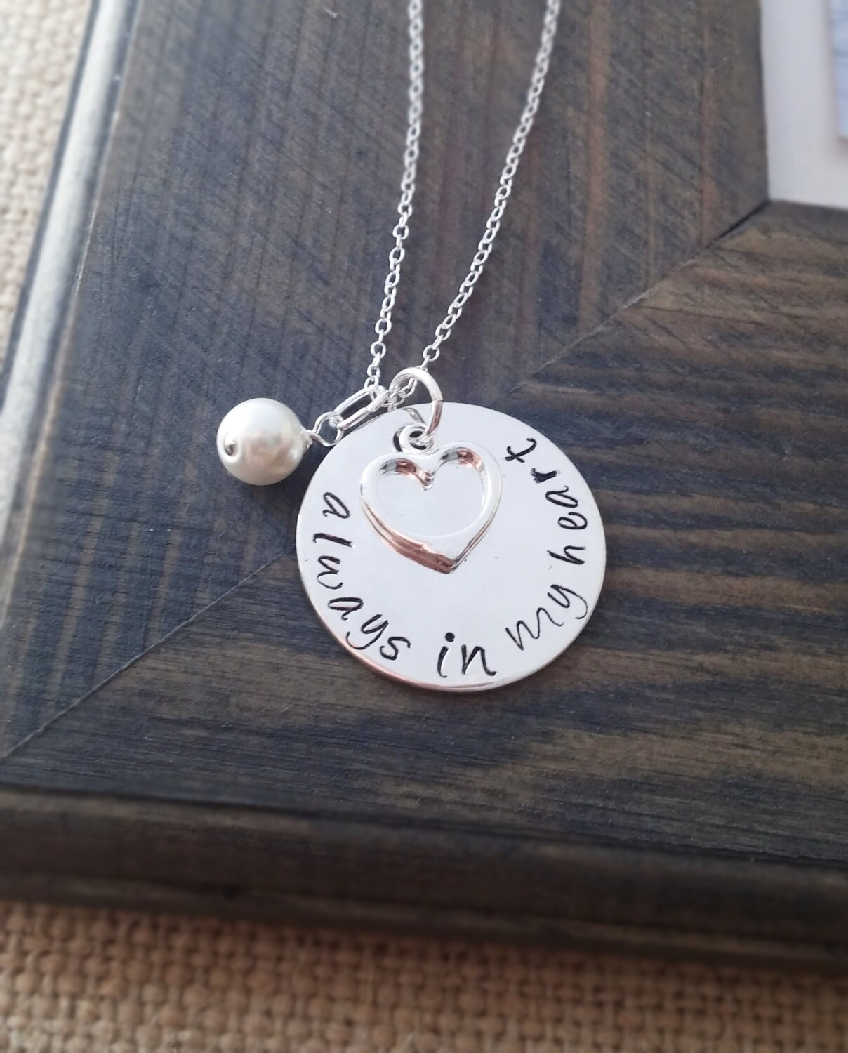 Forever in My Heart Necklace Etsy Australia
