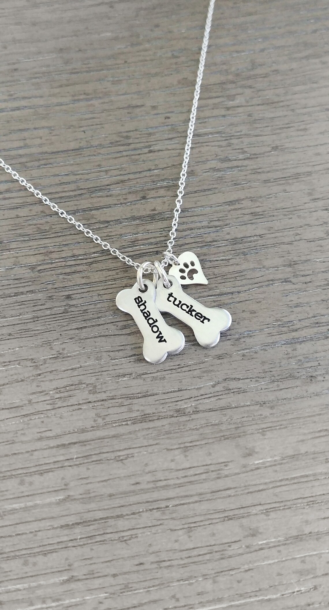 Personalized Pet Jewelry // Dog Paw Necklace // Dog Jewelry // Etsy