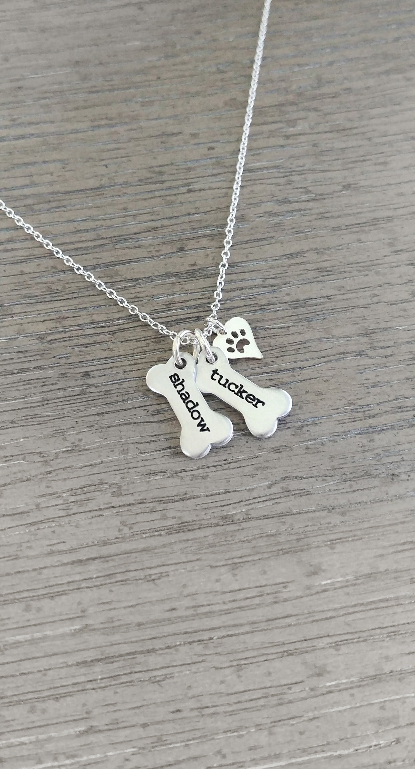 Personalized Pet Jewelry // Dog Paw Necklace // Dog Jewelry // Etsy