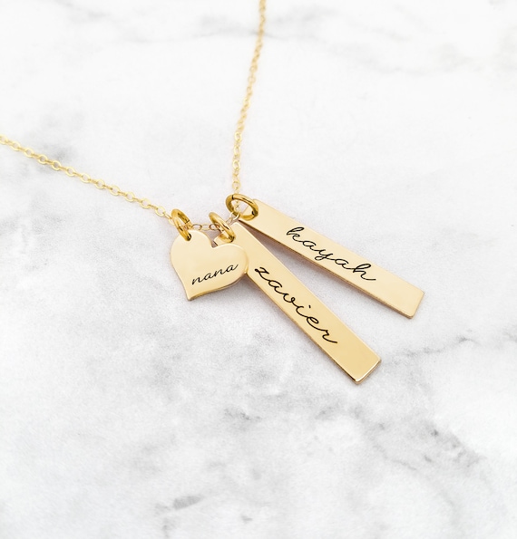Grandma Necklace Nana Necklace New Grandma Necklace Necklace for Grandma Gift for Grandma Gold Bar Necklace Etsy