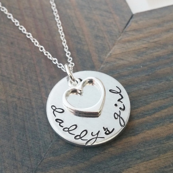 Daddys Girl Necklace // Personalized Jewelry // Hand Stamped Necklace // Custom Hand Stamped Jewelry