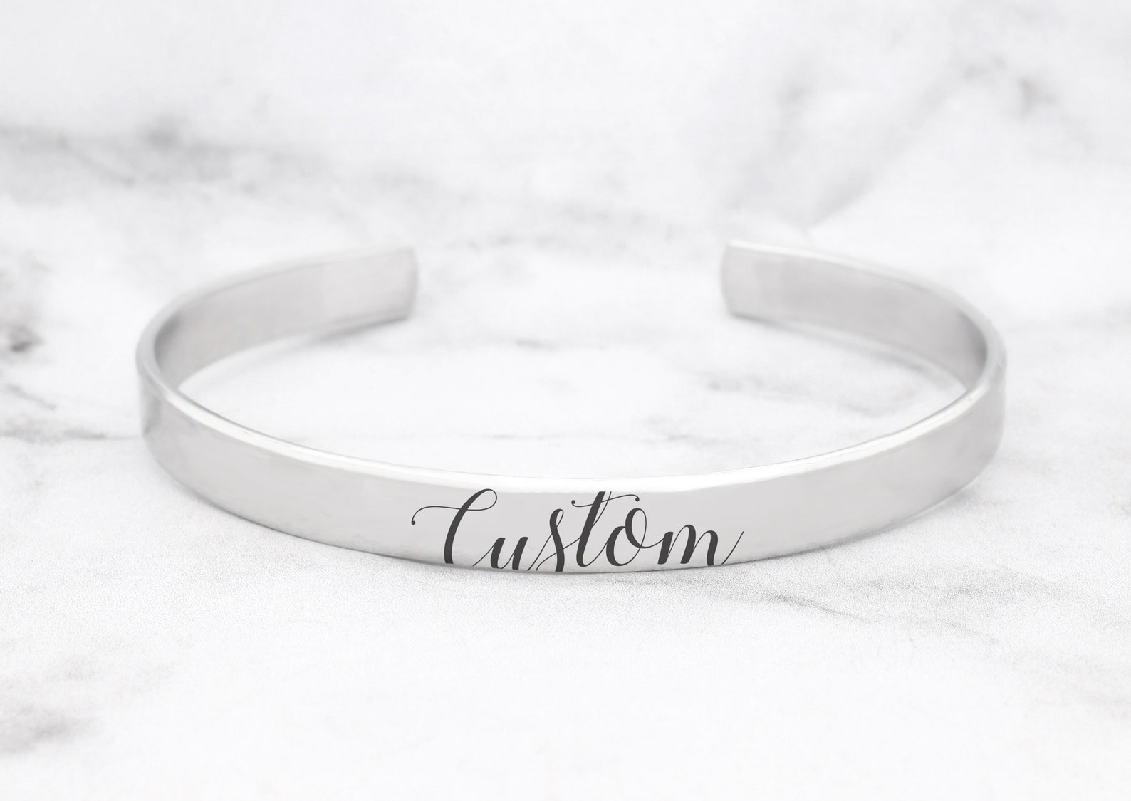 Custom Cuff Custom Cuff Bracelet, Personalized Bracelet, Skinny Cuff, Personalized ...