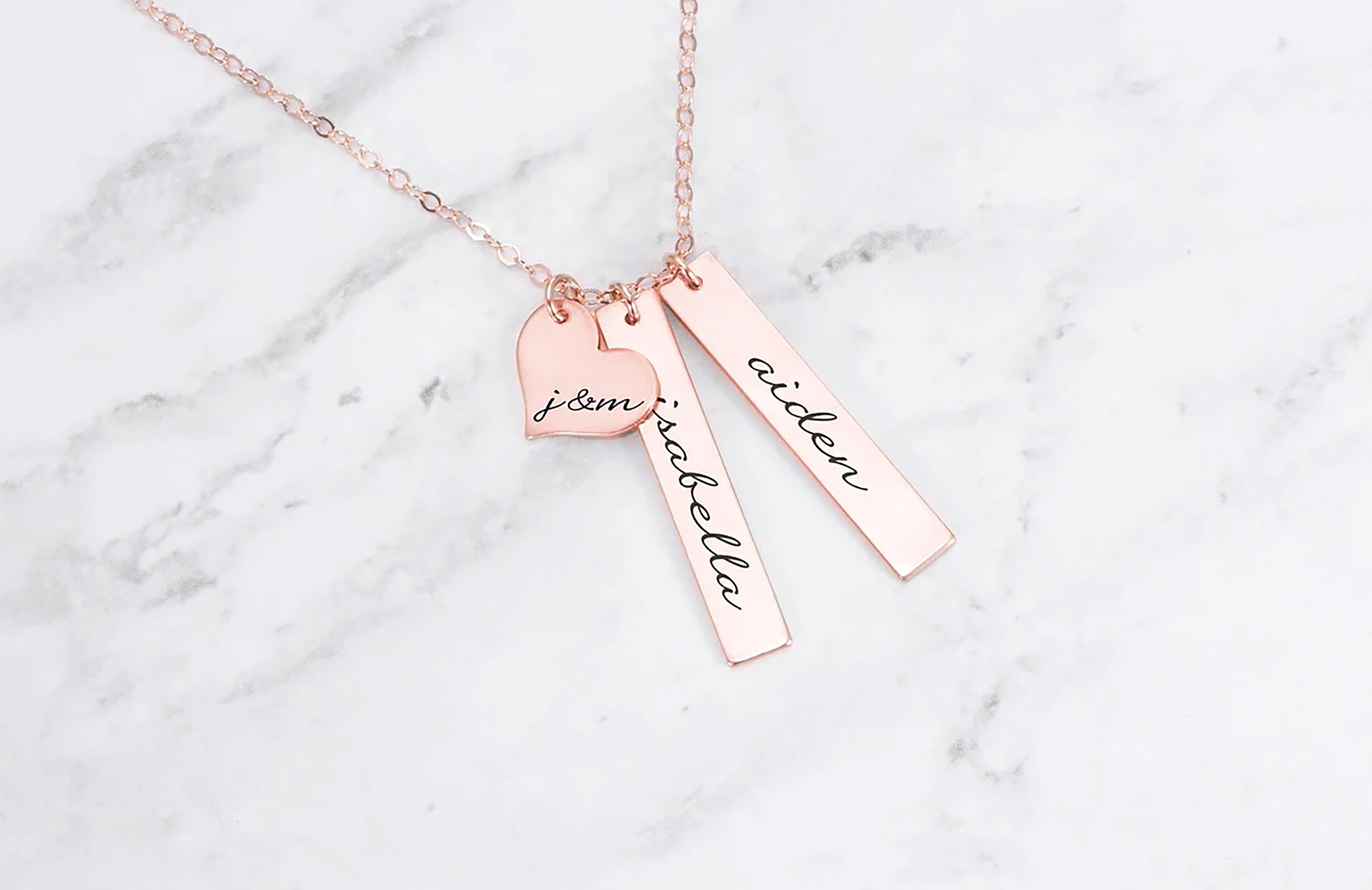 Personalized Necklace • Name Necklace • Mom Necklace • Kid Name Necklace • Family Jewelry