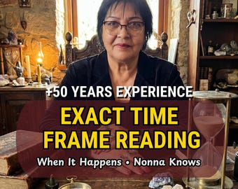 Lectura de tiempo exacto, lectura psíquica a la misma hora, predicción de tiempo, cuándo sucederá, cuánto tiempo tardará, tarot detallado, lectura médium