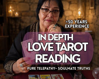 In-Depth Love Tarot Reading • Psychic Love Reading &Honest Soulmate Insights • Twin Flame Relationship Clarity • Same Hour Delivery