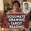 Future Soulmate Drawing and Psychic Tarot Reading, Future Husband or Wife Sketch Portrait, Twin Flame Love Reading